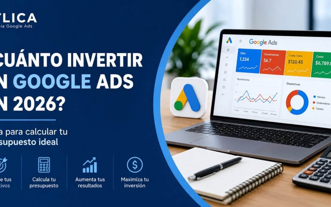 Infografía sobre cómo calcular el presupuesto de Google Ads 2026 para empresas en México - Otlica